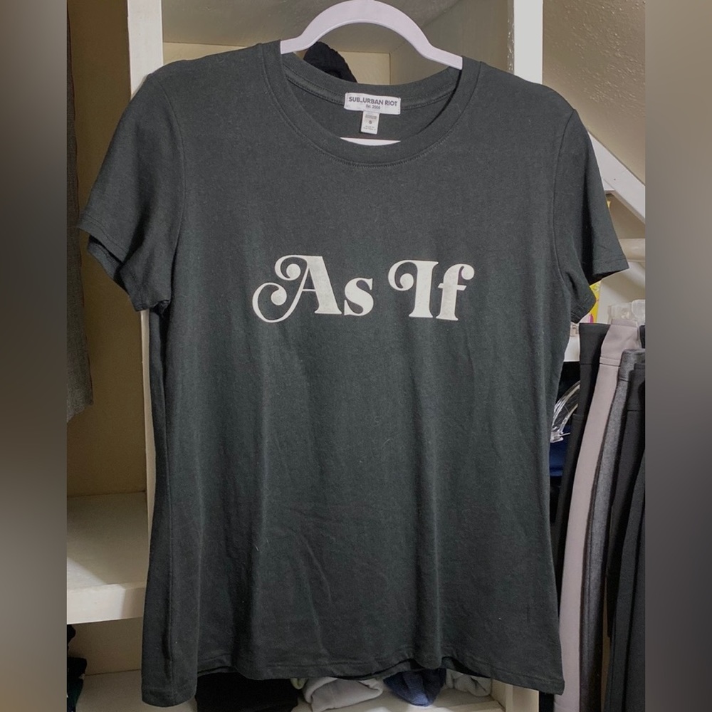 Women’s Sub_Urban Riot Sub Urban Riot AS IF Clueless Cher Boyfriend Tee Black S